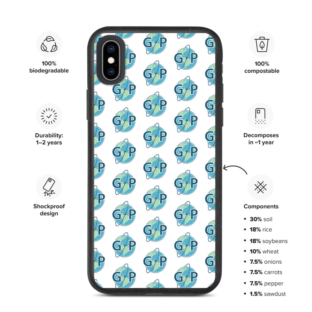 Biodegradable logo case | White