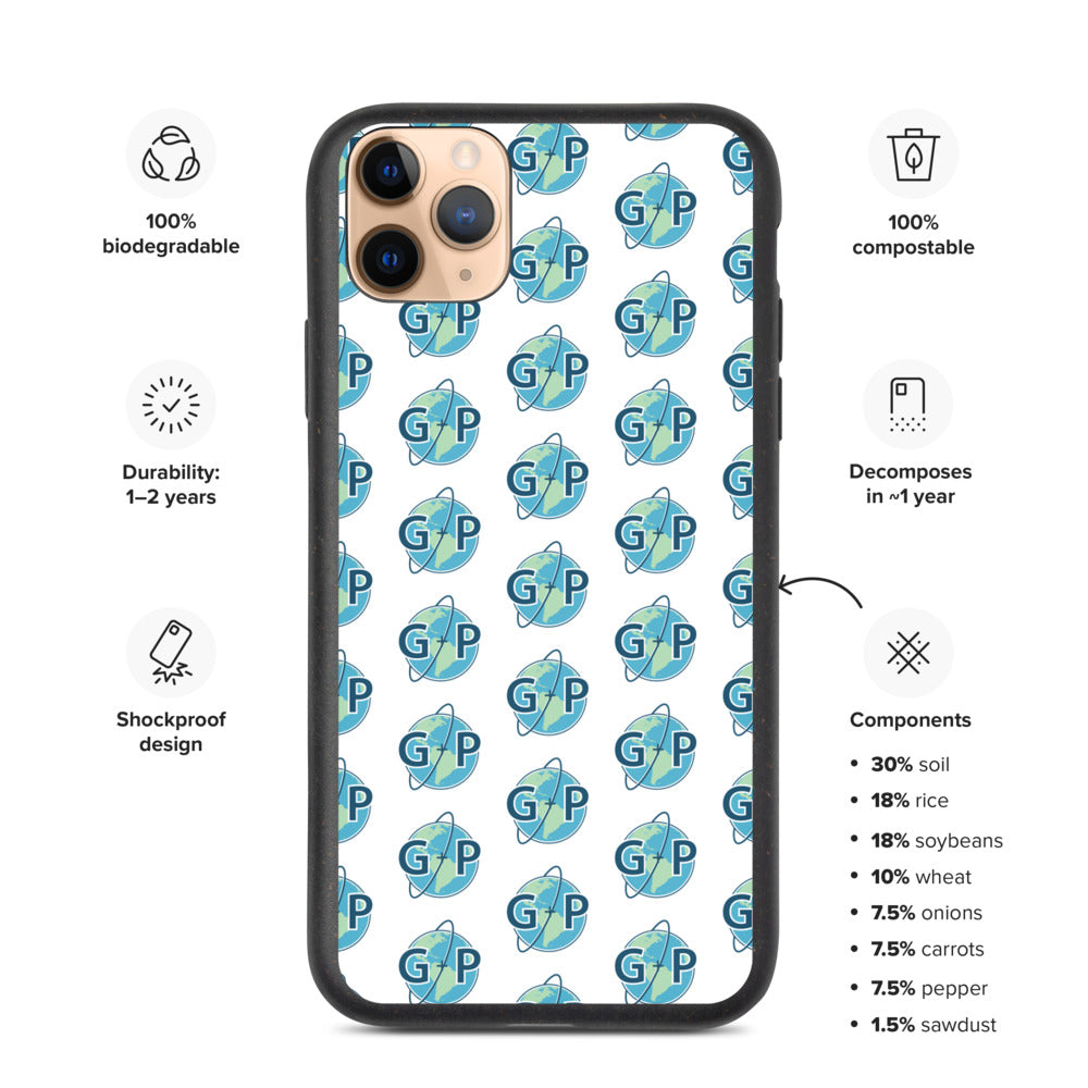 Biodegradable logo case | White