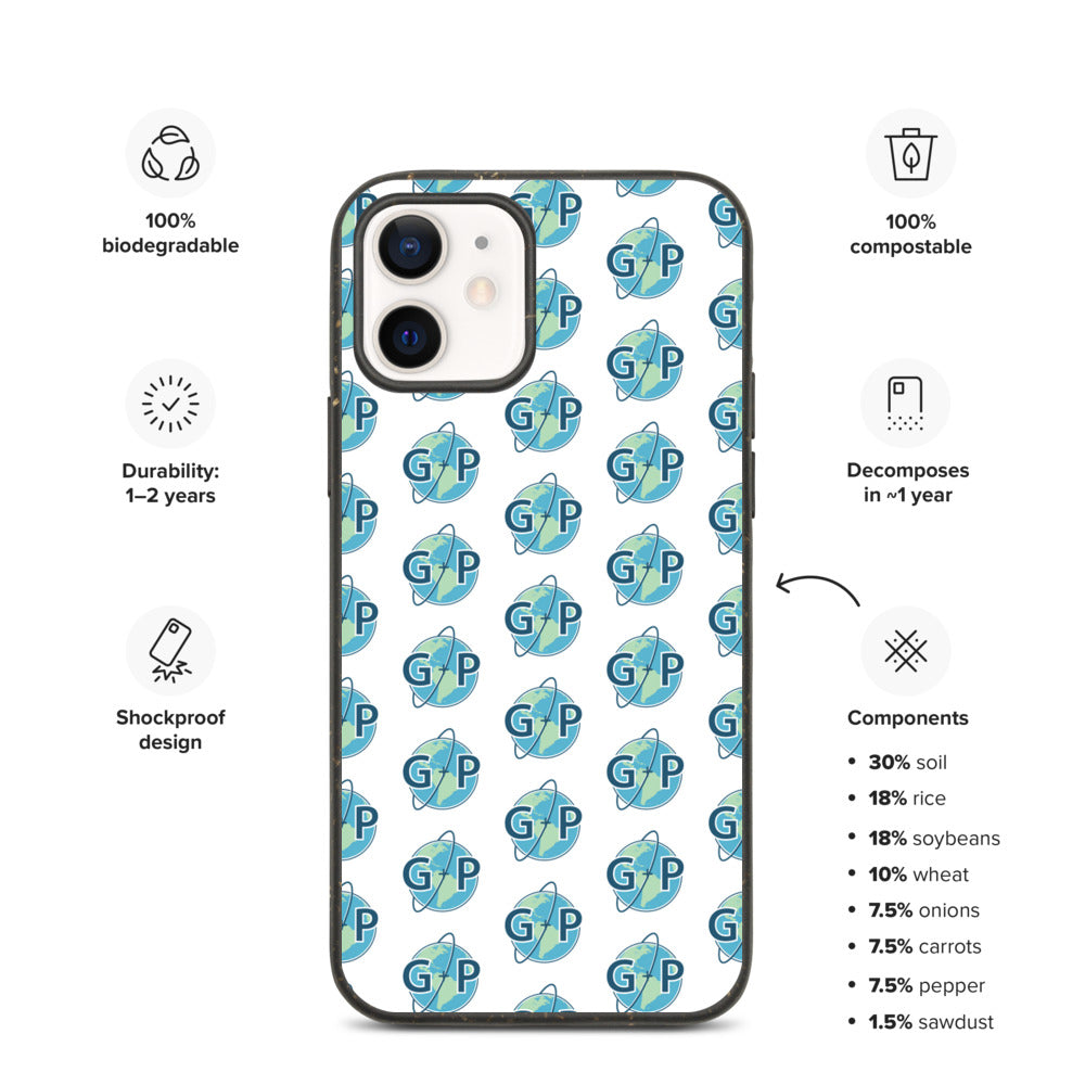 Biodegradable logo case | White
