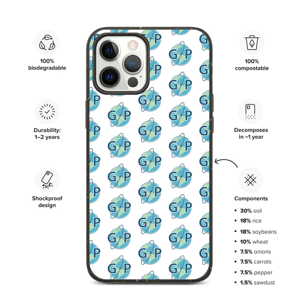 Biodegradable logo case | White