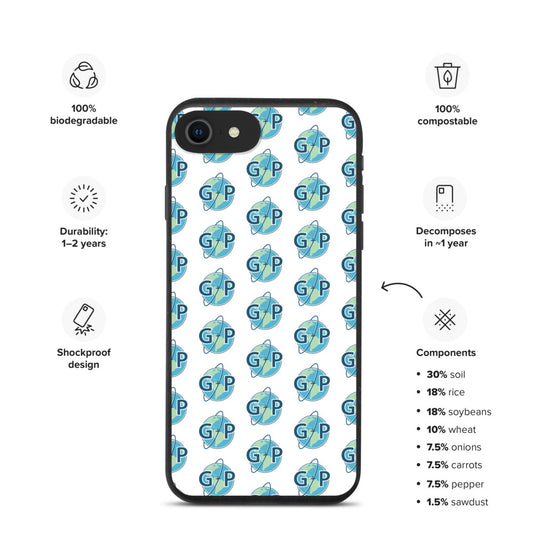 Biodegradable logo case | White