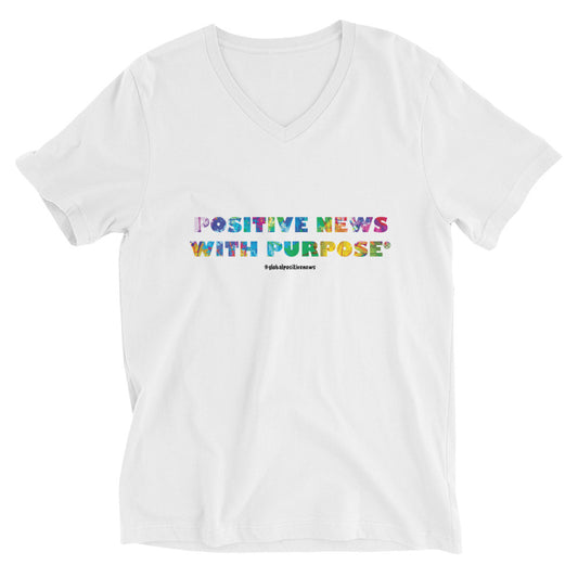 Positive News with Purpose® | V-Neck Unisex Tee